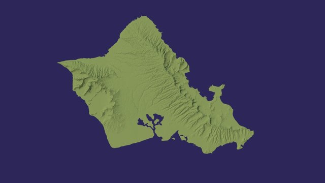 Oahu 3D Model