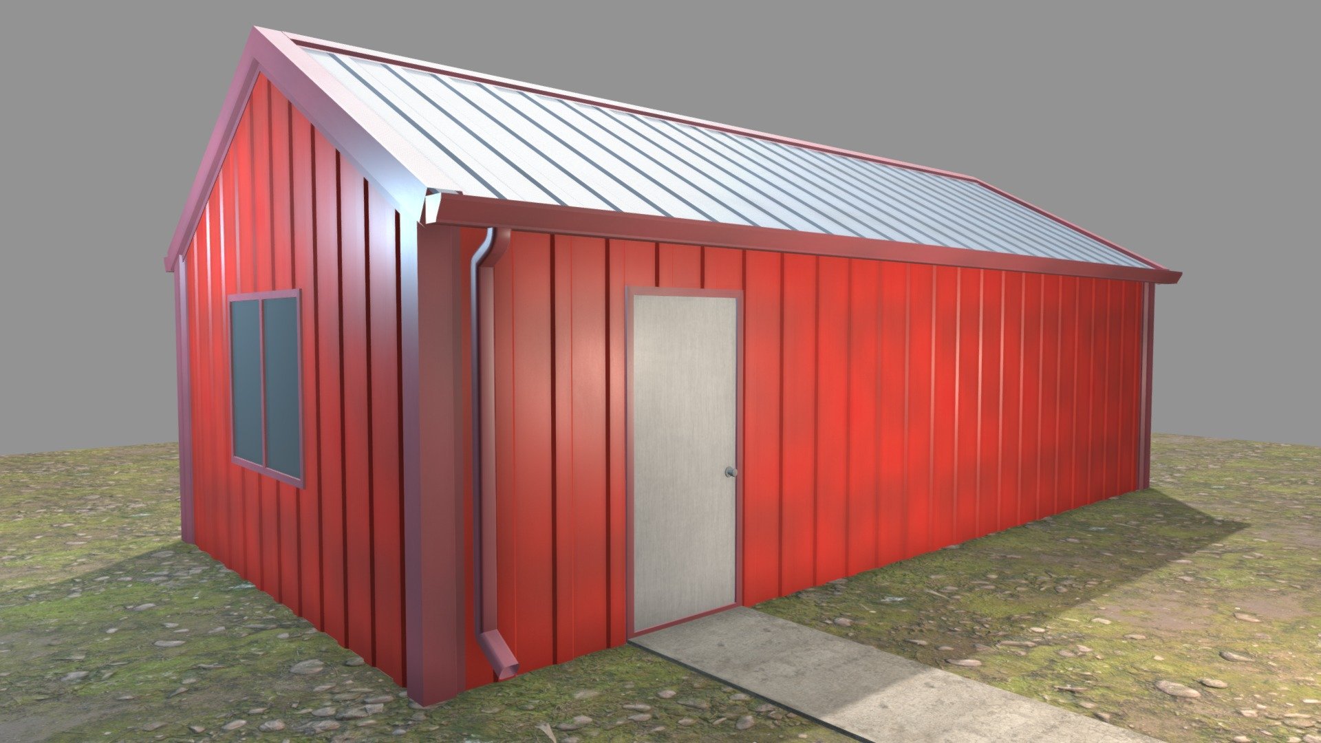 Metal Storage Building - Download Free 3d Model By Jimbogies [2f48782 