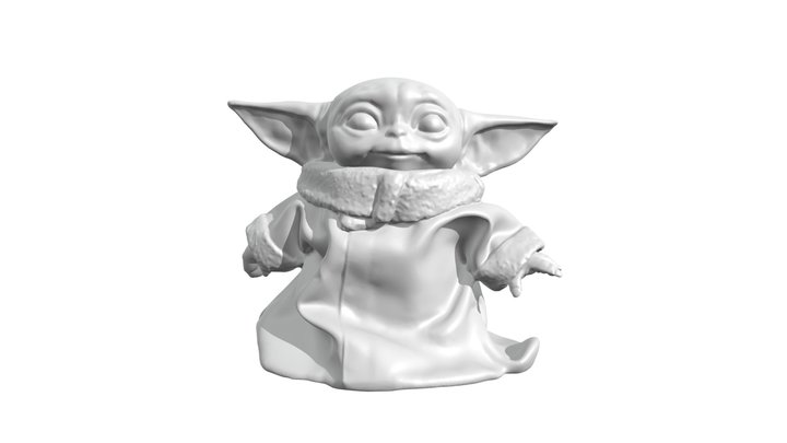 Grogu Baby Yoda 3D Model