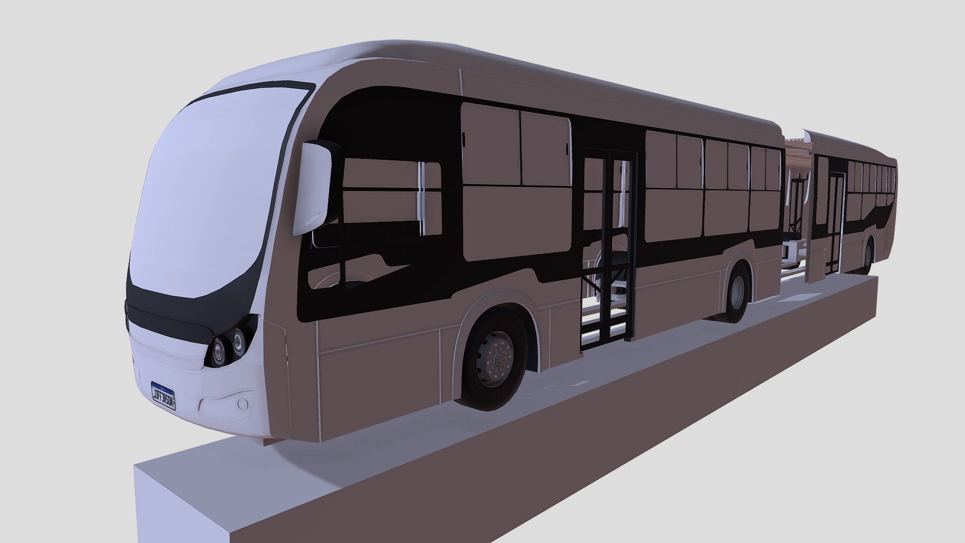 JeffsBus - Tantun BRT - MercedesBenz O500UA - 3D model by Rounton ...