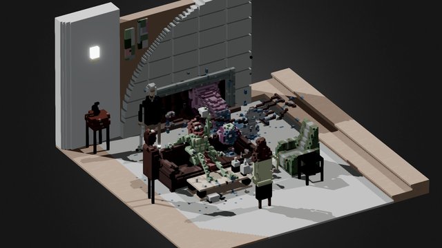 Frasier test scene 3D Model
