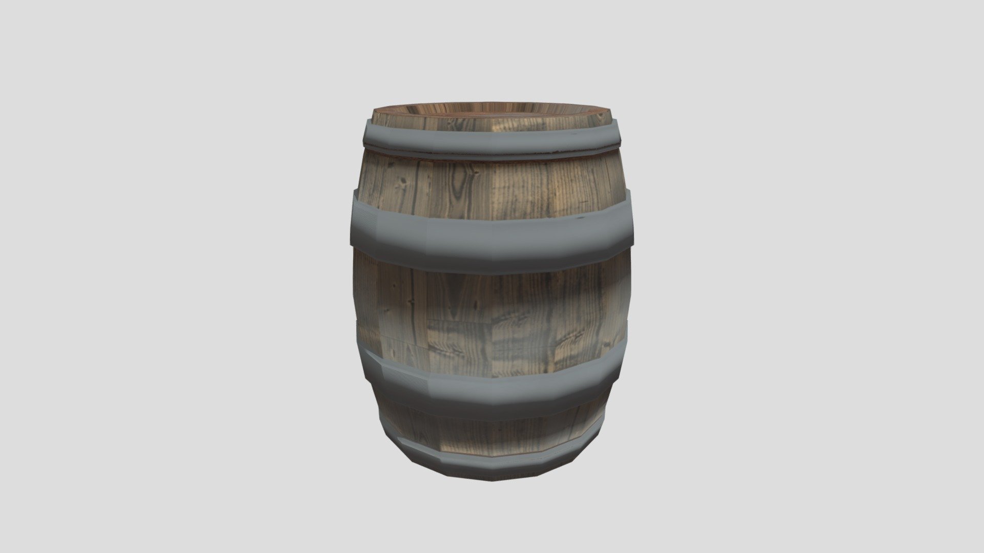 Low Poly Barrel Dirty