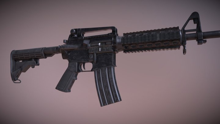 Colt-M4 3D Model