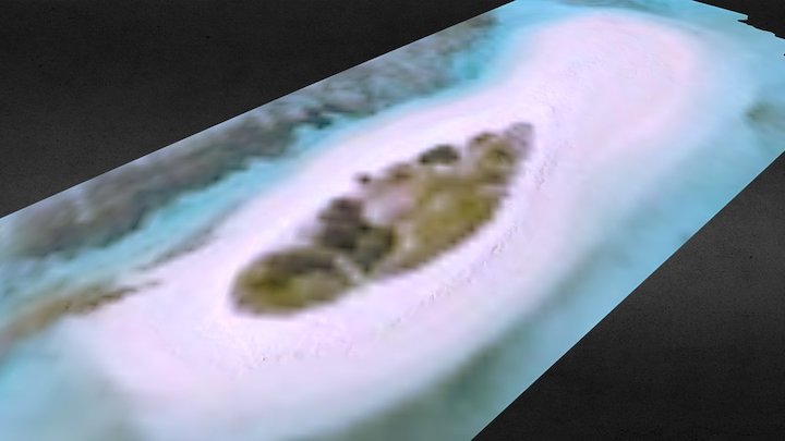 Ilot Mbé Kouen, lagon de Nouvelle Calédonie 3D Model