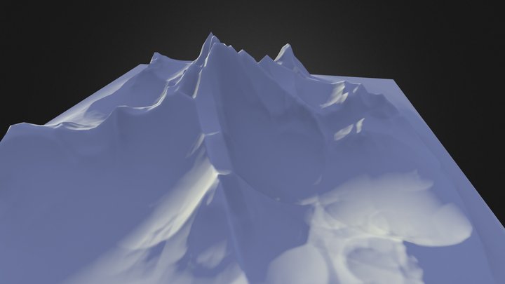 FrigidPeak-LowPoly 3D Model