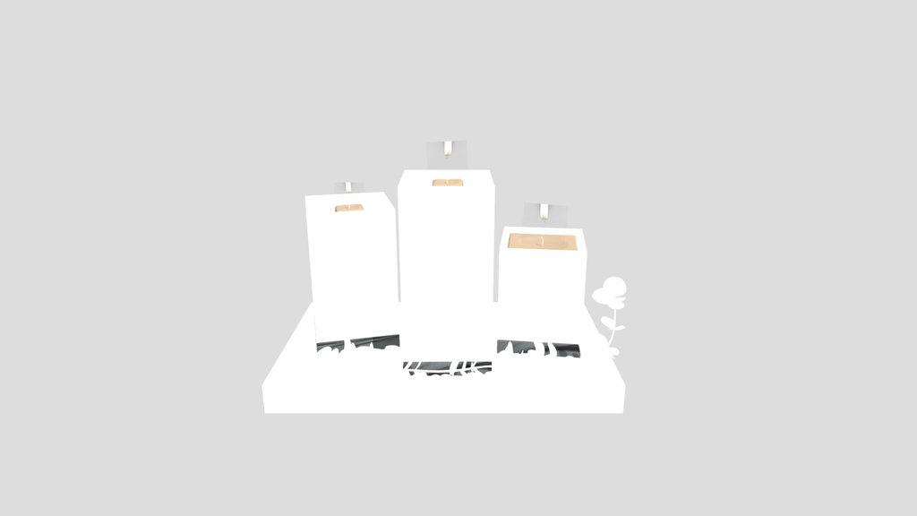 Set Of Candles Centerpiece