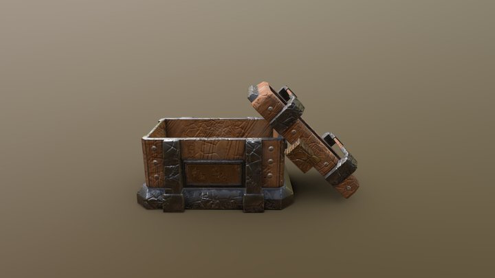 Chest box v.1 3D Model