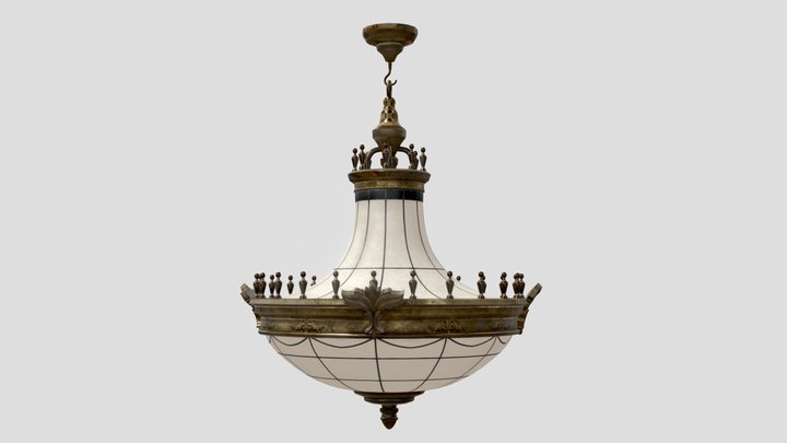 Vintage Pendant Light, Chandelier 3D Model