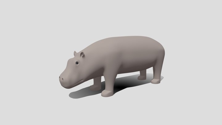 Hippopotamus 3D models - Sketchfab