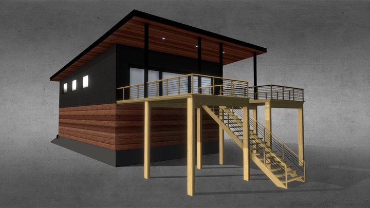 Coastal House Concept 3D Model