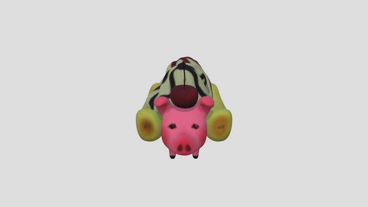 Poogie banana split 3D Model