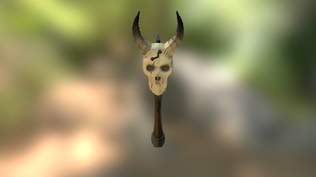 Skull Axe WIP 3D Model