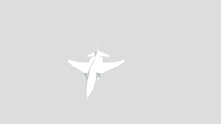 low poly F4E model (UNFINISHED) 3D Model