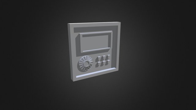 Scifi Control Panel 3D Model
