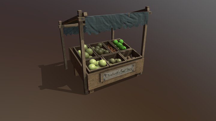 Elizabeth's Food Stand 3D Model