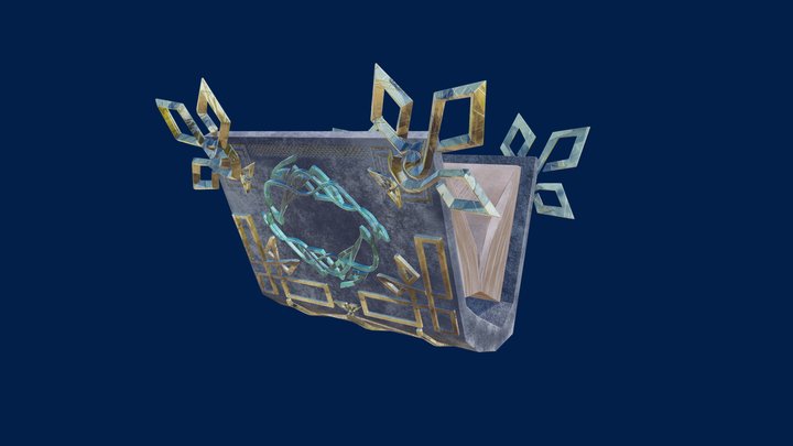 Magic Tome 3D Model