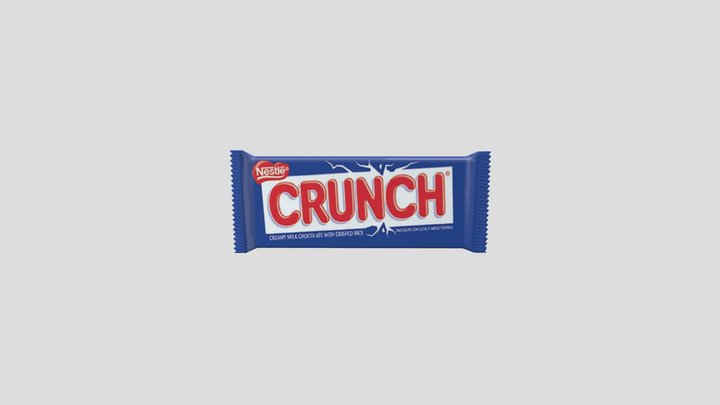 Chocolate Crunch Bar 3D Model