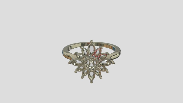 ADRG024 goldring wedding engagement luxury – Free 3D Model STL