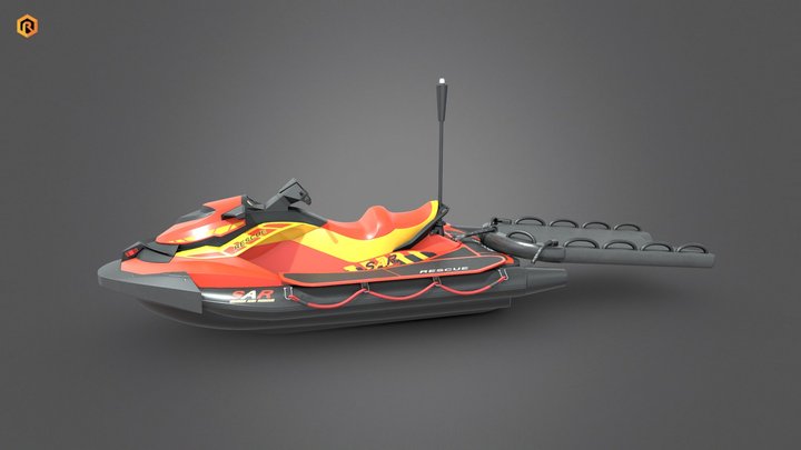 Lifeguard Watercraft 3D Model