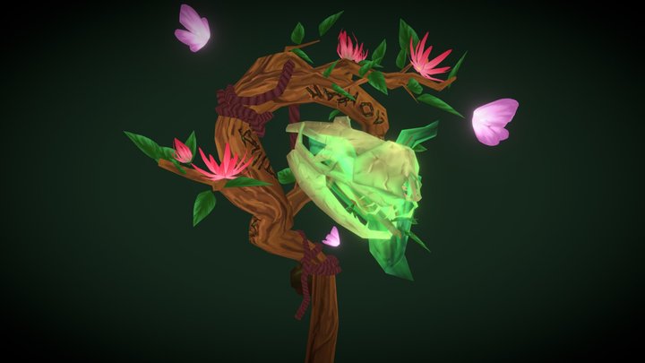 DAE WeaponCraft - Staff of Life and Death 3D Model