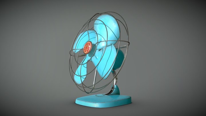 Desktop fan 3 of 10 3D Model