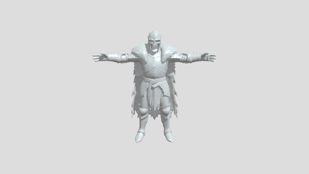 Armored warrior with cape