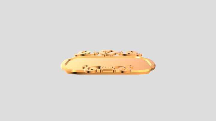 house entrance plaque 3D Model