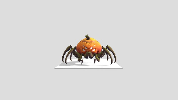 Pumkin_SpiderWalk 3D Model