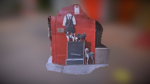 A small tribute in street art: Chrissie Amphlett 3D Model