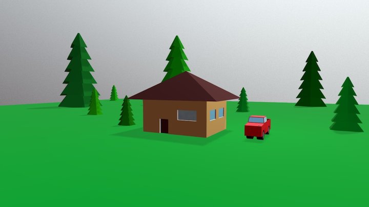 ENVIRONMENT FOR ANIMATION 3D Model