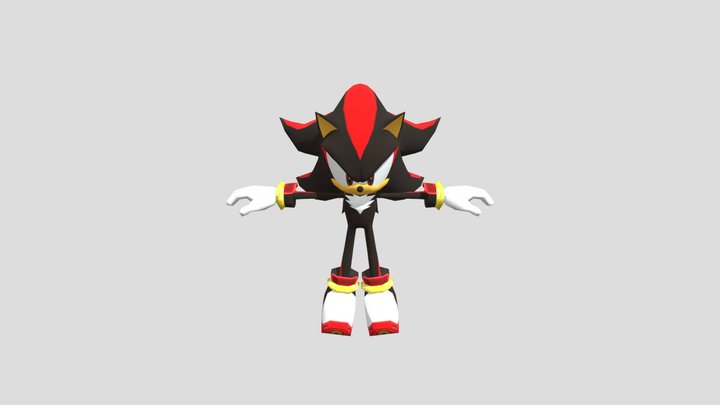 Game Cube Shadow The Hedgehog Shadow 3D Model