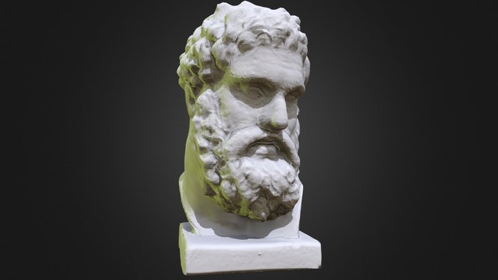 Heracles bust |Scaned|Low-poly| 3D Model