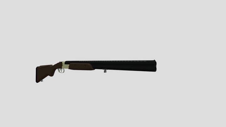 LOW POLY TOZ-34 3D Model