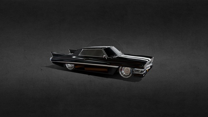 Coche Clásico Cadillac DeVille 3D Model