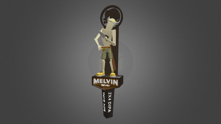 Melvin Brewing Tap - 2x4 DIPA 3D Model