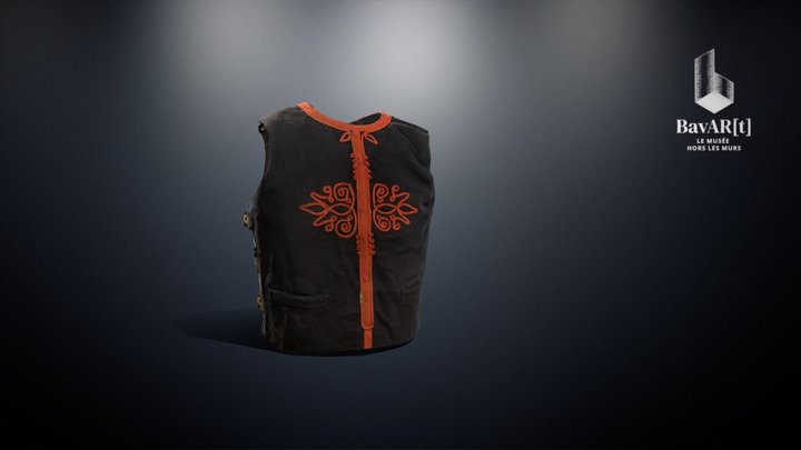 Gilet de zouave porté par Amand Quelain 3D Model