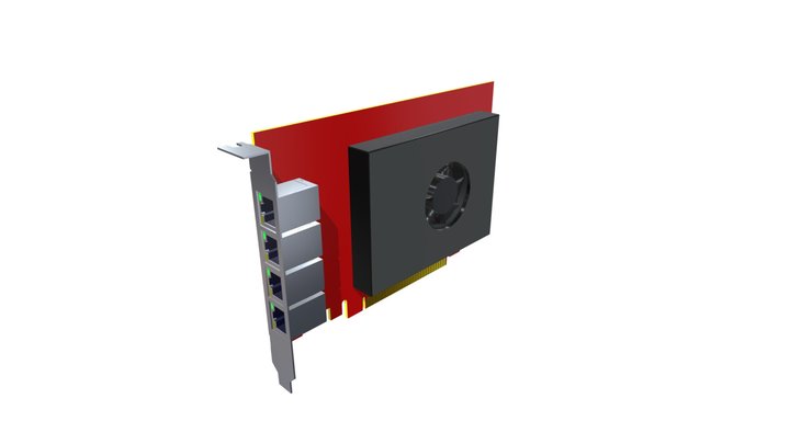 Ethernet Card PCI 3D Model