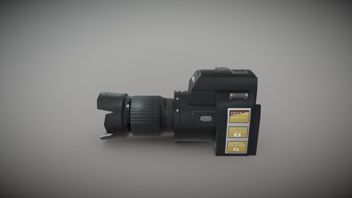Digitux DSLR Camera 3D Model