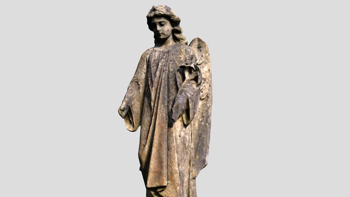 Angel on pedestal 3D Model