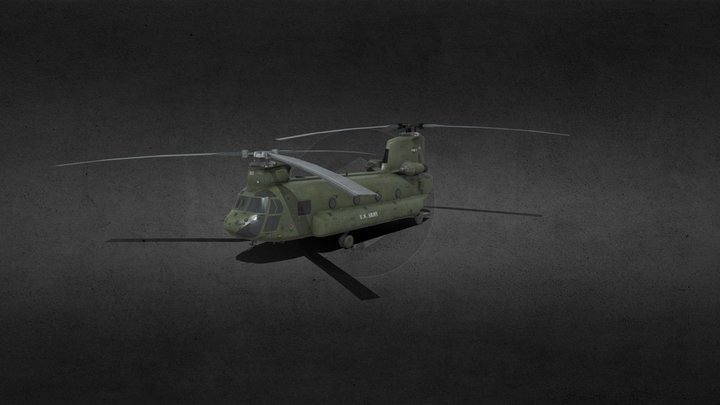 Boeing CH-47 Chinook 3D Model