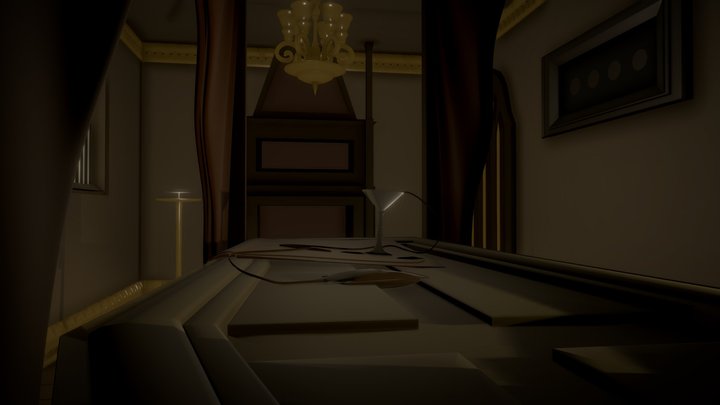 Vampire Bedroom 3D Model