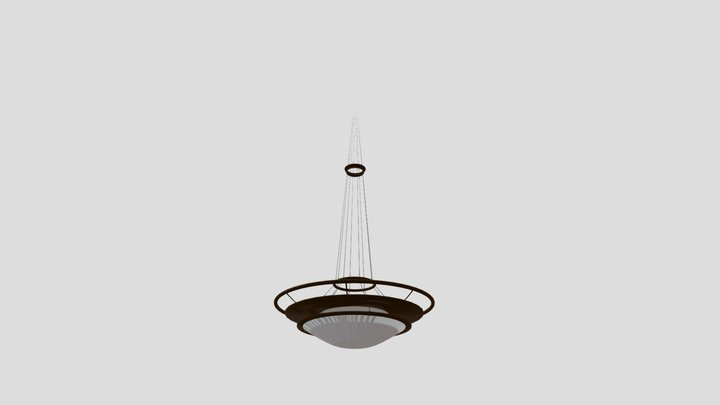 V2 Textured Valley View Mall Swinging Chandelier 3D Model