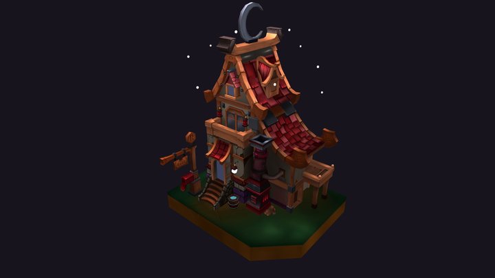 moondust cabin 3D Model