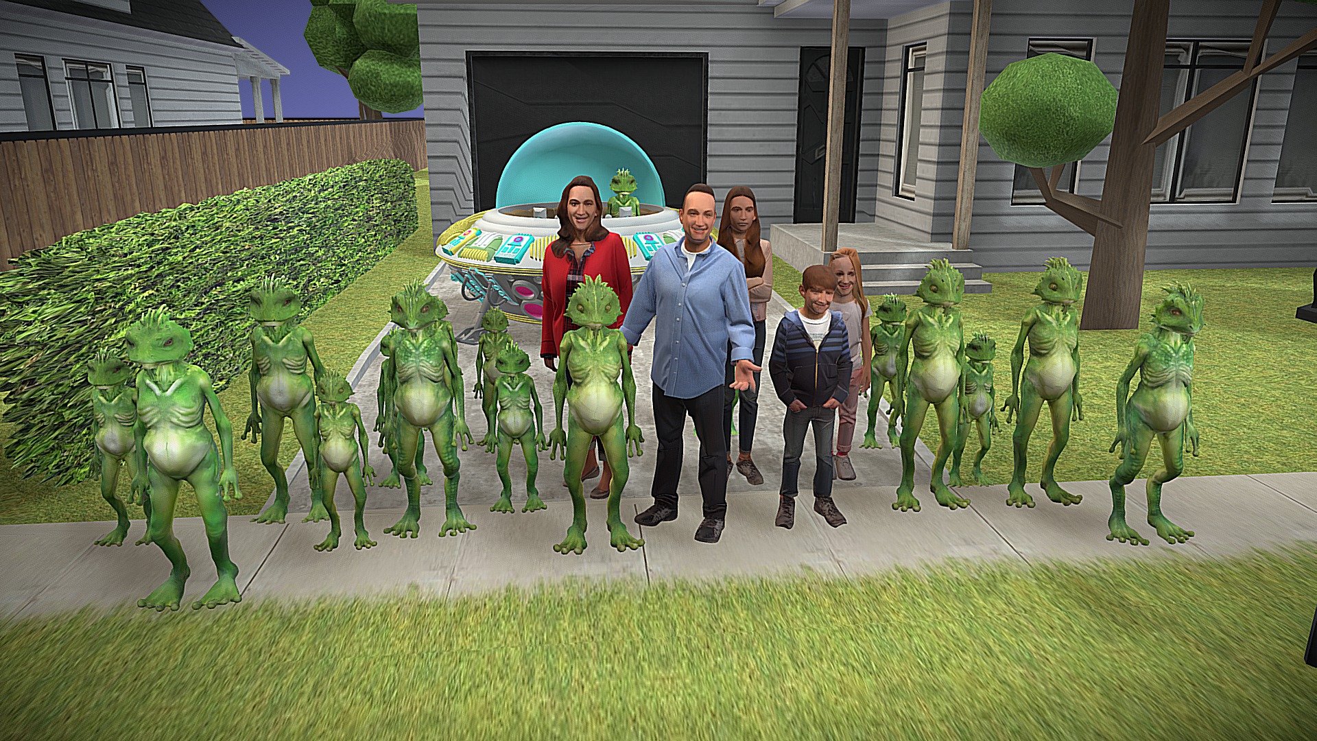 THE NEIGHBORS, TV Series 2012–2014 - Download Free 3D model by Binkley ...