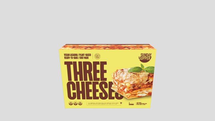 Box Three Cheese 3D Model