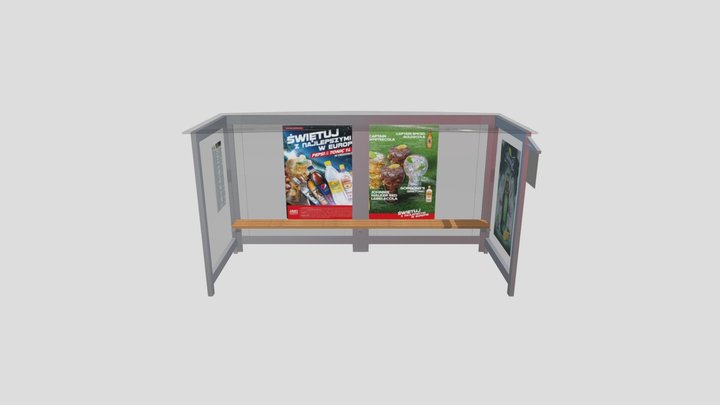 Bus Stop 3D Model