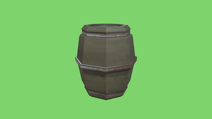 Floating Barrel 3D Model