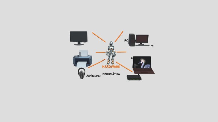 Hardware_computador 3D Model