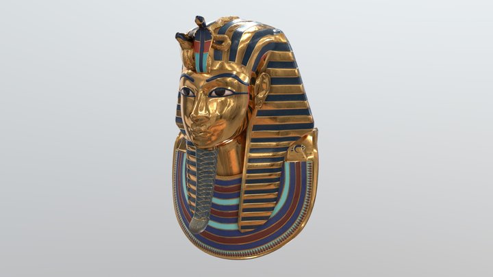 Tutankhamun Death Mask v2 3D Model