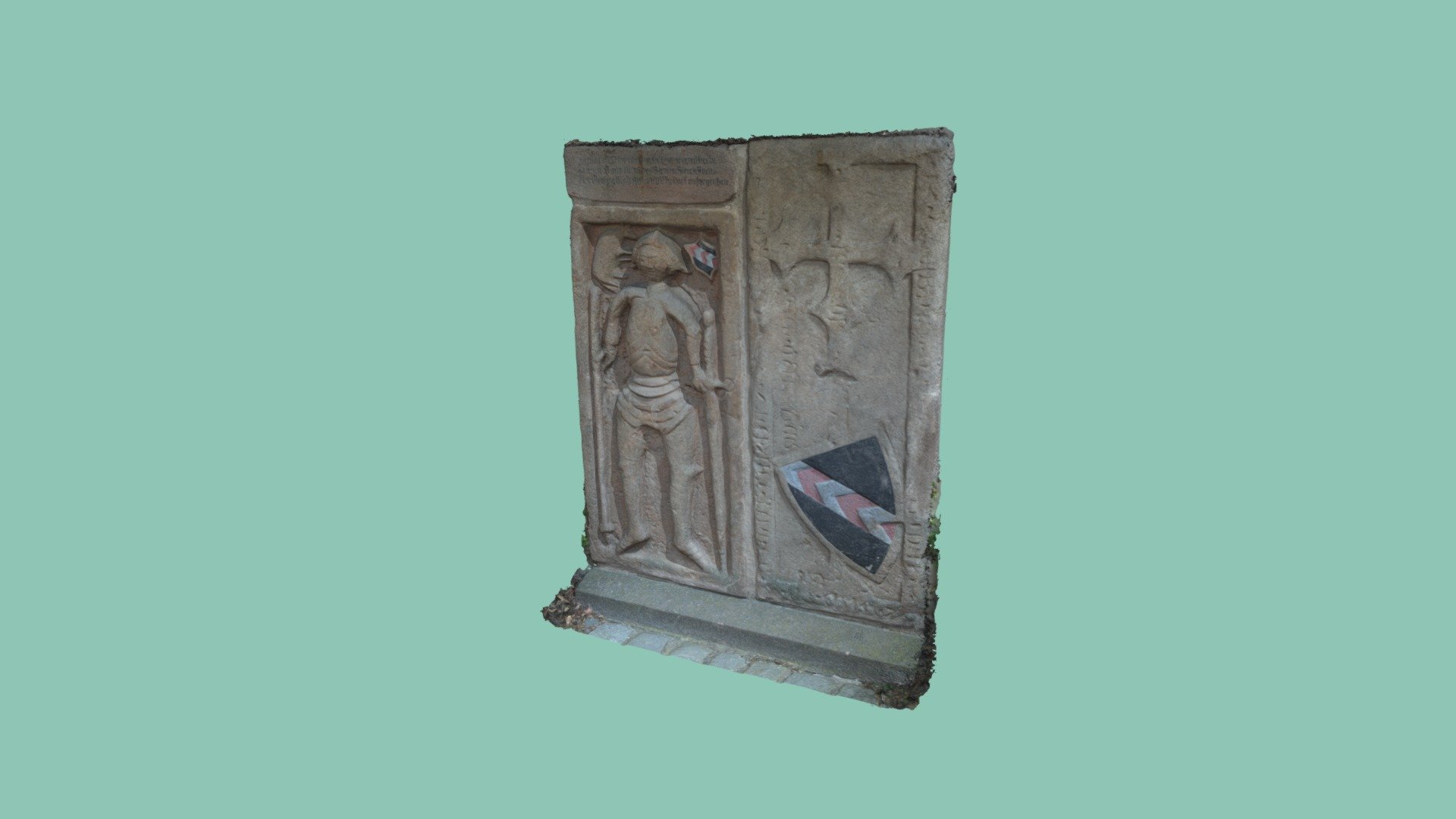 2 Epitaphe, links Konrad von Kuehedorf († 1428)